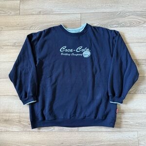 Vintage Coca Cola Battling Company Embroidered Crewneck Sweater